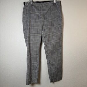 H&M Houndstooth Plaid Ankle Pants Women's Size 14 Career Casual
